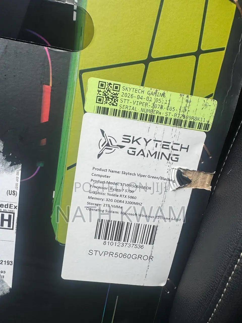 New Laptop 32GB Nvidia SSD 2T