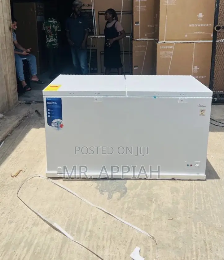 Durable Midea 508liters Double Door Freezer(White) 