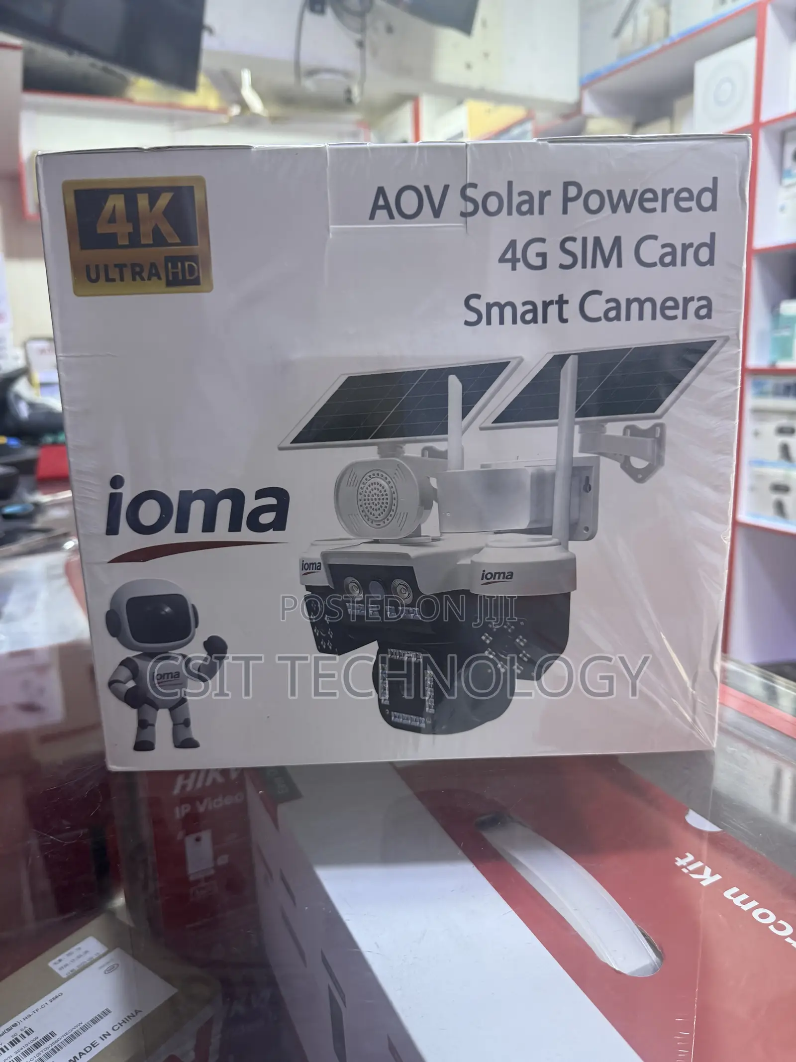 Aov Solar Powered 4g Sim Card Smart Camera