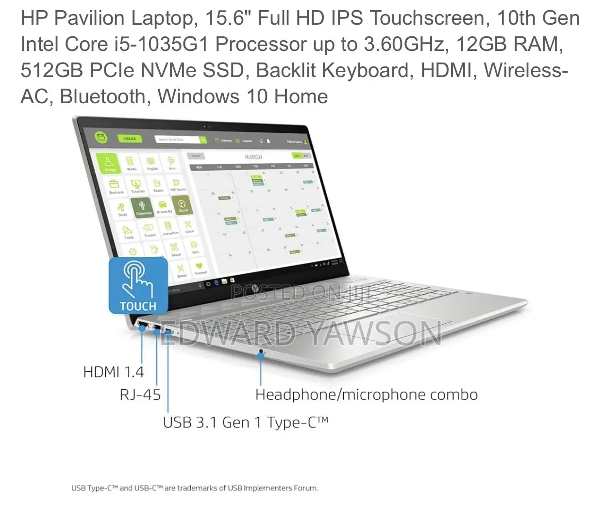 Laptop HP Pavilion 15 12GB Intel Core i5 HDD 256GB