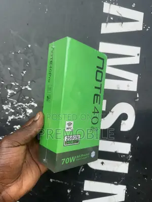 New Infinix Note 40 Pro 256 GB Black