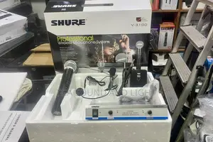 Shure v-3100 3-in-1 Wireless Microphone [Hand, Head Lapel]