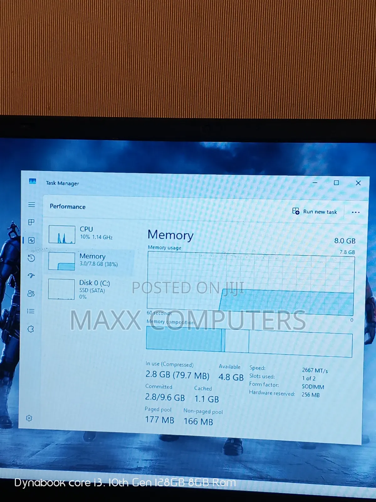 Laptop Toshiba Dynabook t552 8GB Intel Core i3 SSD 128GB