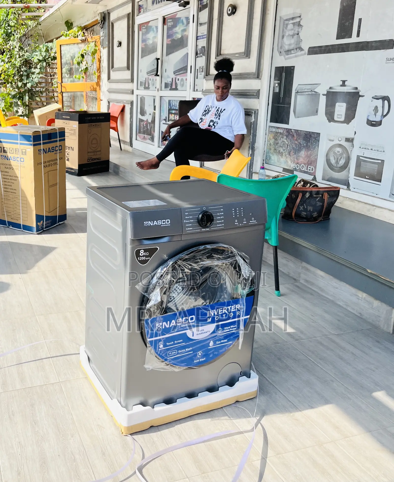 Front Load Midea 8kg Washing Machine(Full Automatic)