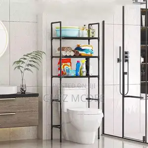 Space-Saving Bathroom Storage Rack | Over Toilet Organizer