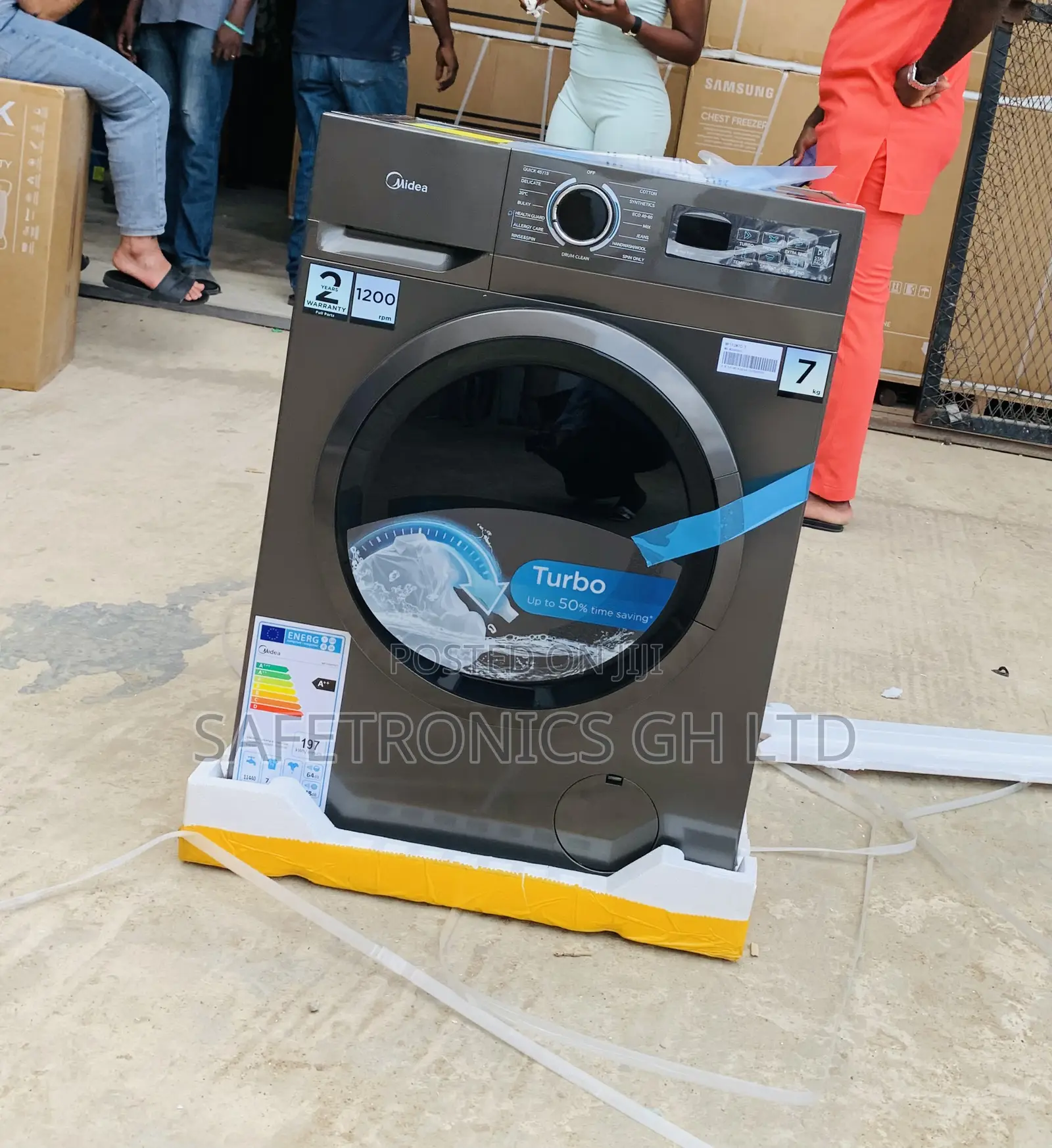 Reliable Grey Nasco 8kg Front Load Washing Machine-Nasfl-J8kg-S