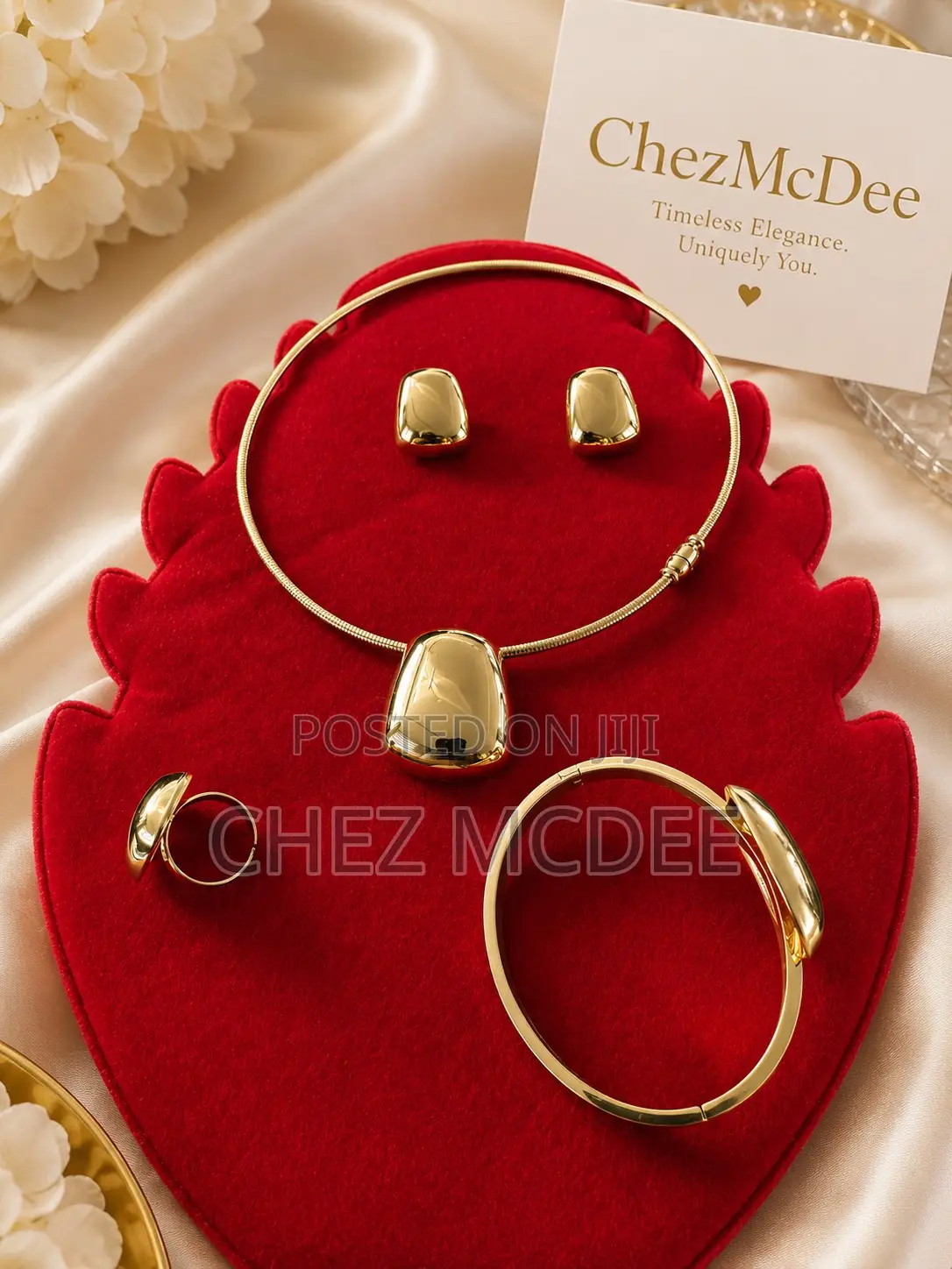 Quality Gold Plated Stainless Steel Jewelry Set