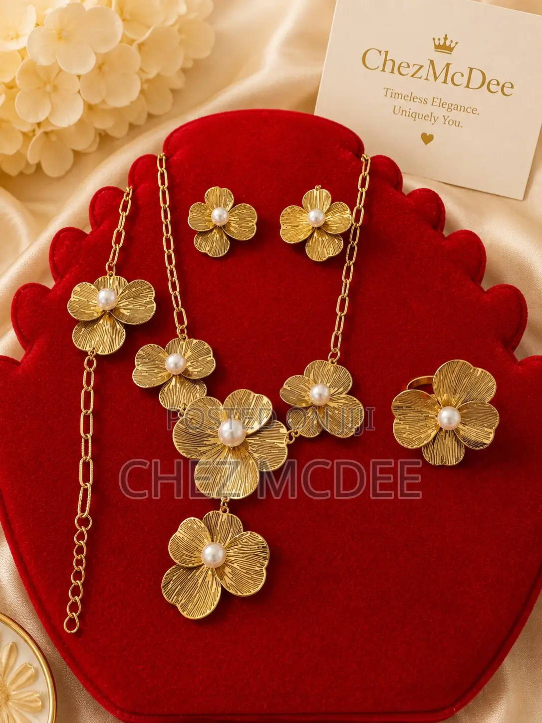 Quality Gold Plated Stainless Steel Jewelry Set