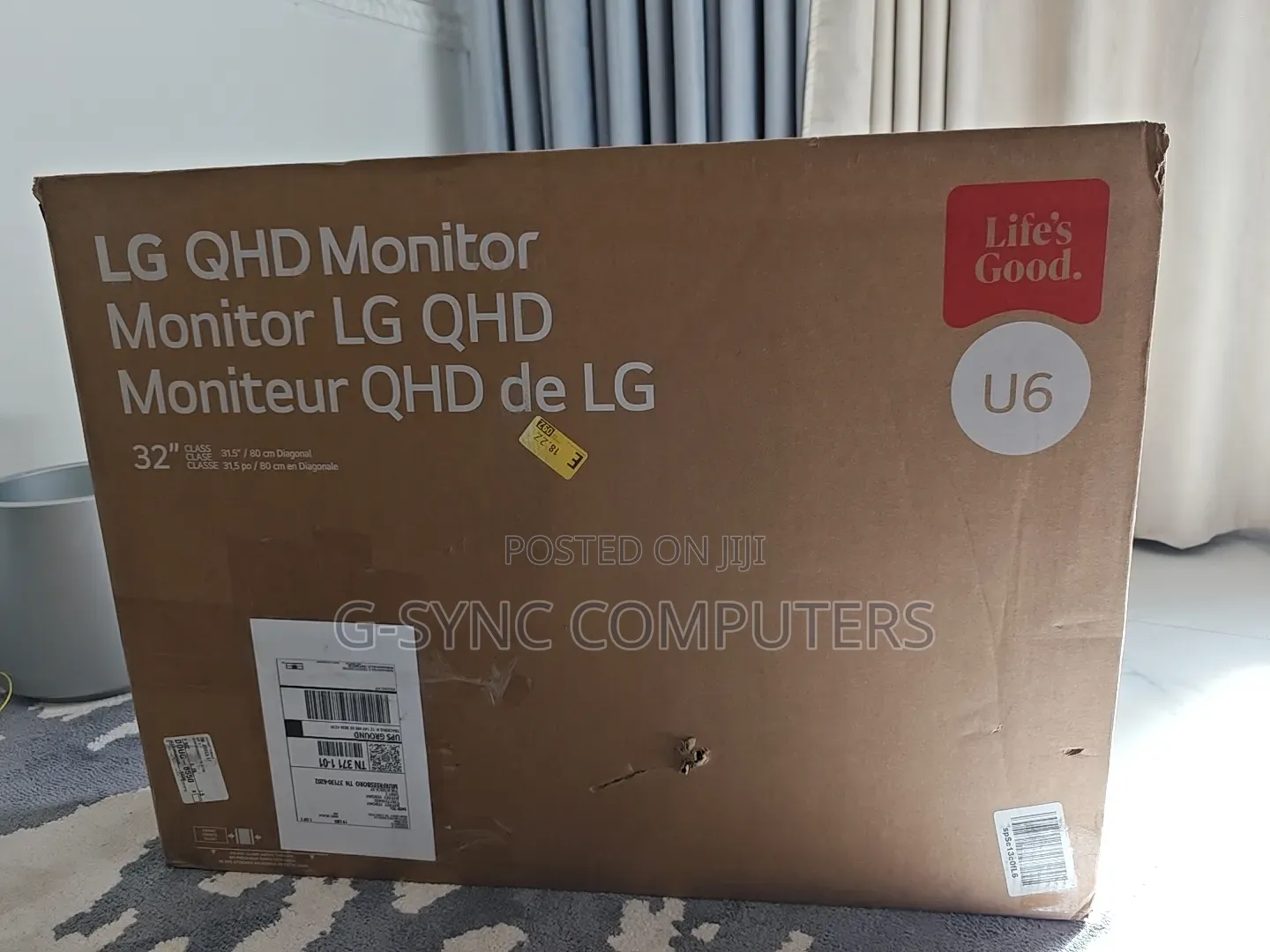 Lg 32" Monitor QHD 100hz Type-C