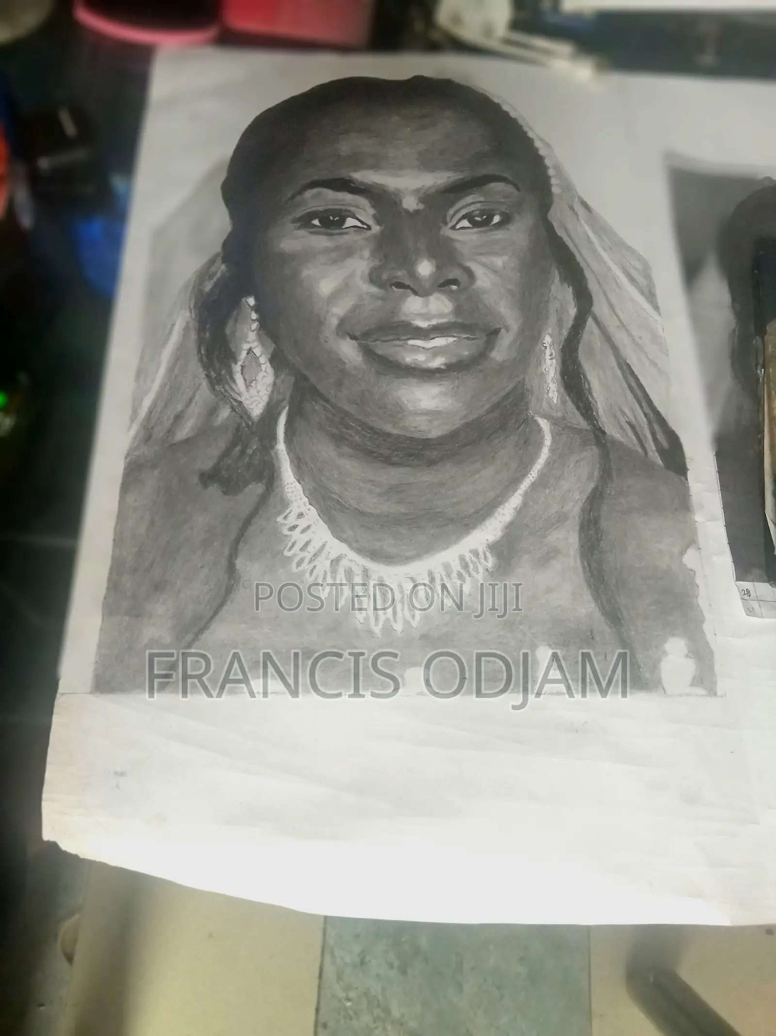 Portrait Artists Pencil Hand Drawing