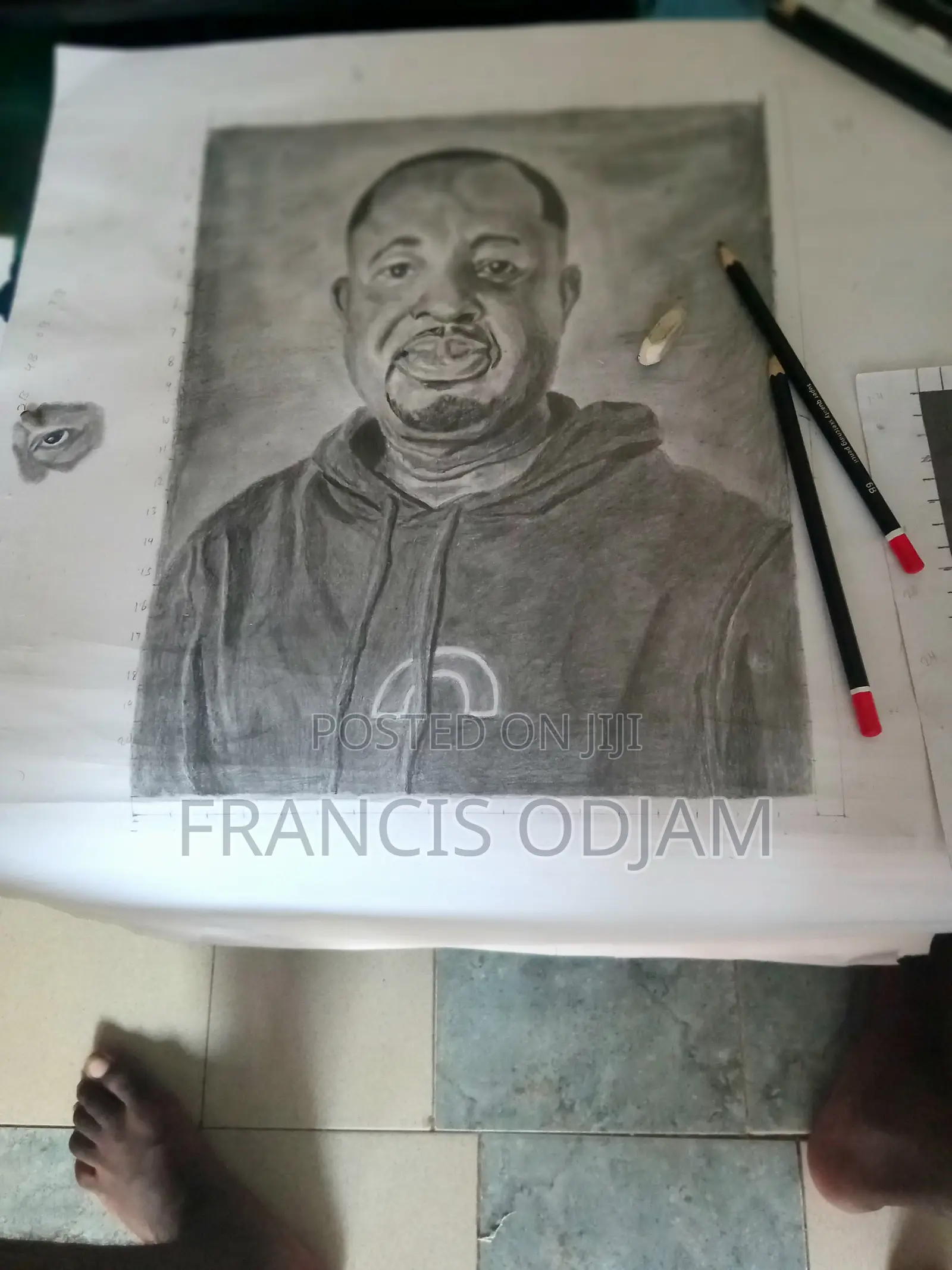 Portrait Artists Pencil Hand Drawing