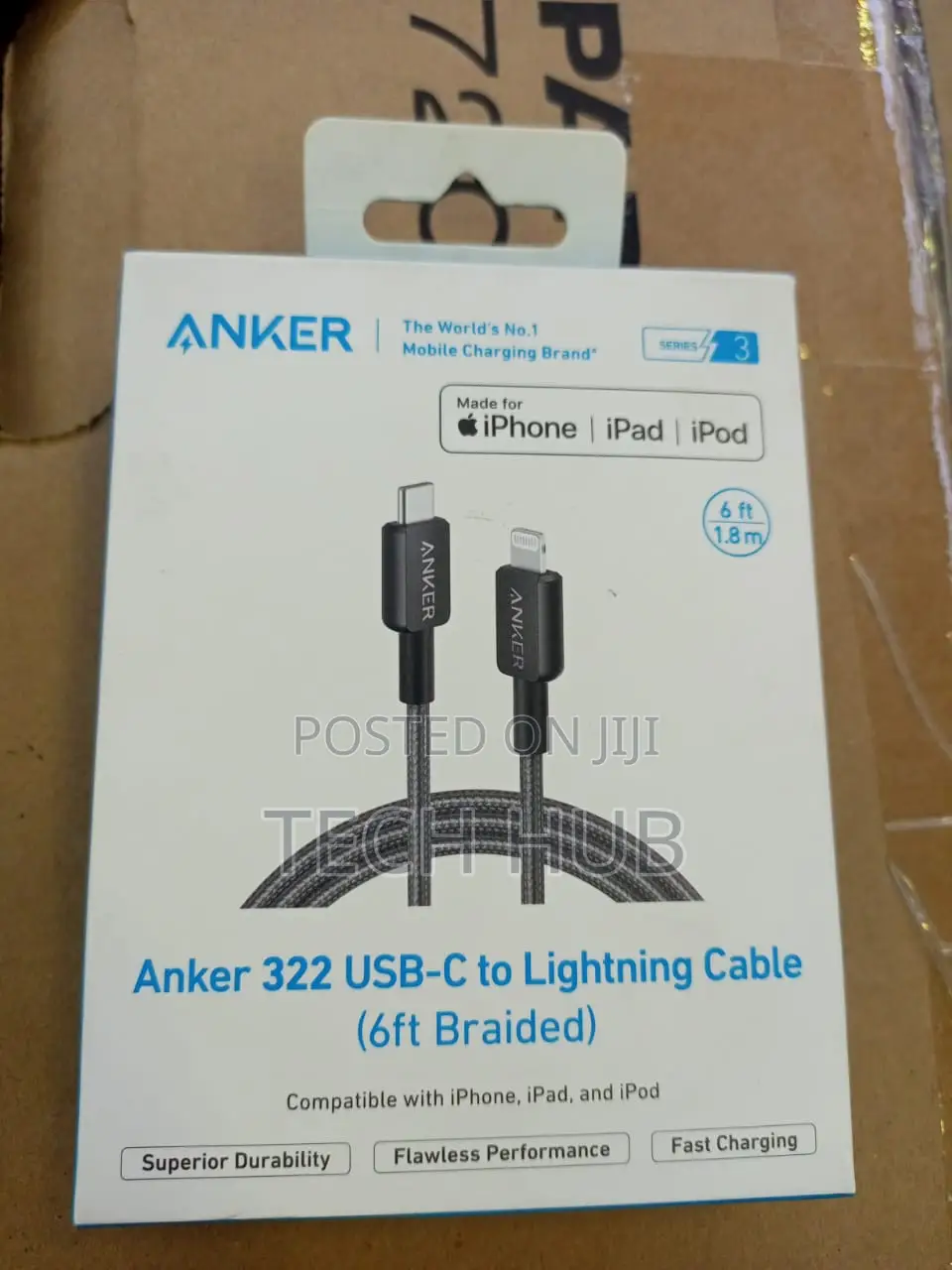 Anker Usb-C to Lightning Cable 6ft Braided