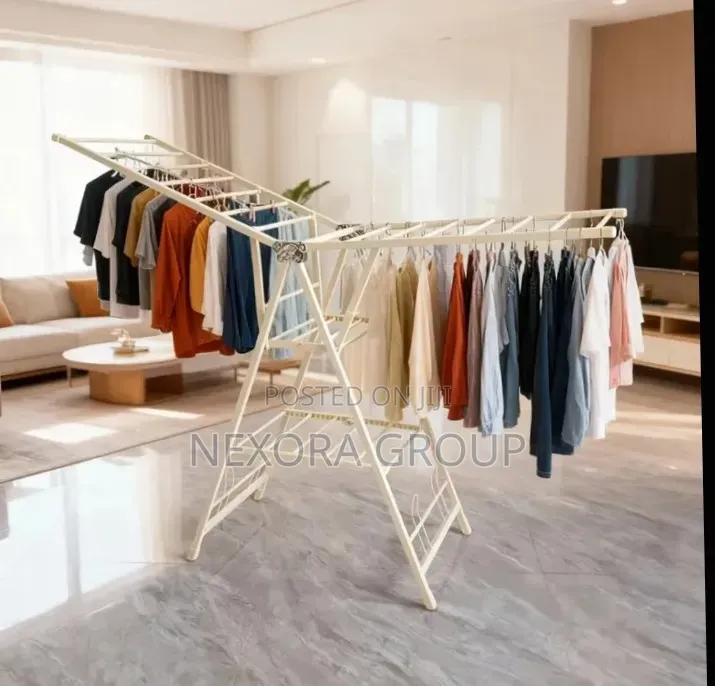 Foldable Cloth Dryer Stand – Strong Durable Design