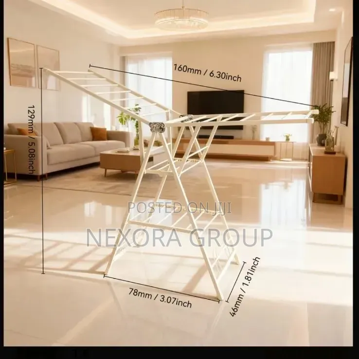 Foldable Cloth Dryer Stand – Strong Durable Design