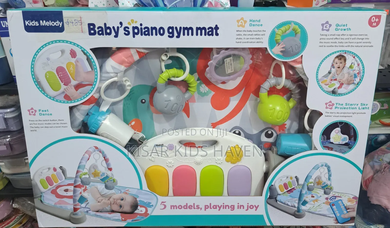 Baby Piano Gym Activity Mat With Bluetooth 0 To 1 Year