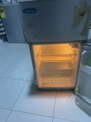 Used Delron Table Top With Double Door Fridge.