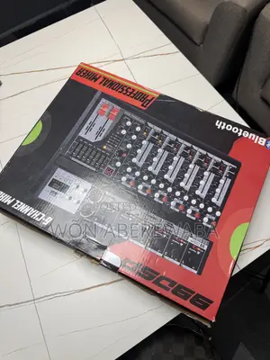 6-Channel Audio Mixer With Bluetooth and 99 Sound Effects.