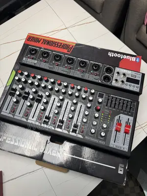 6-Channel Audio Mixer With Bluetooth and 99 Sound Effects.
