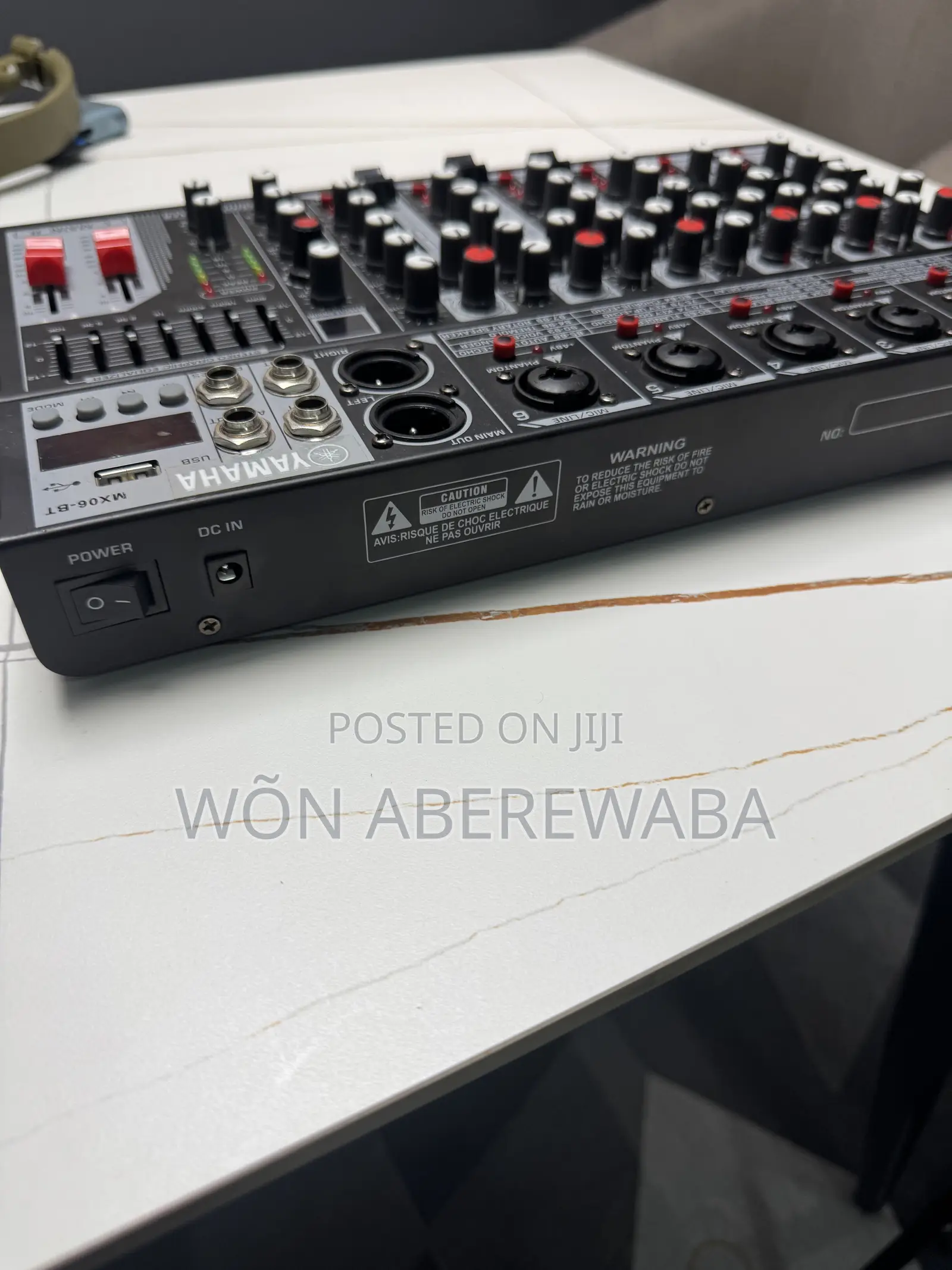 6-Channel Audio Mixer With Bluetooth and 99 Sound Effects.