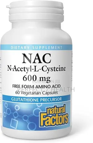 Nac N-Acetyl-L-Cysteine 600 Mg, Liver Brain Kidney Health, 60 Veg Caps
