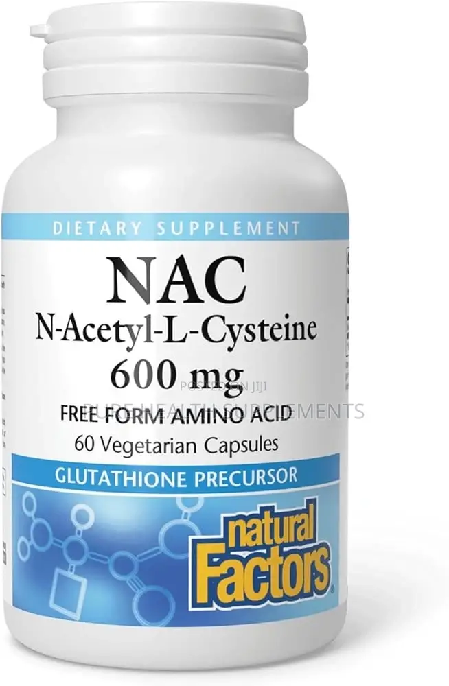Nac N-Acetyl-L-Cysteine 600 Mg, Liver Brain Kidney Health, 60 Veg Caps
