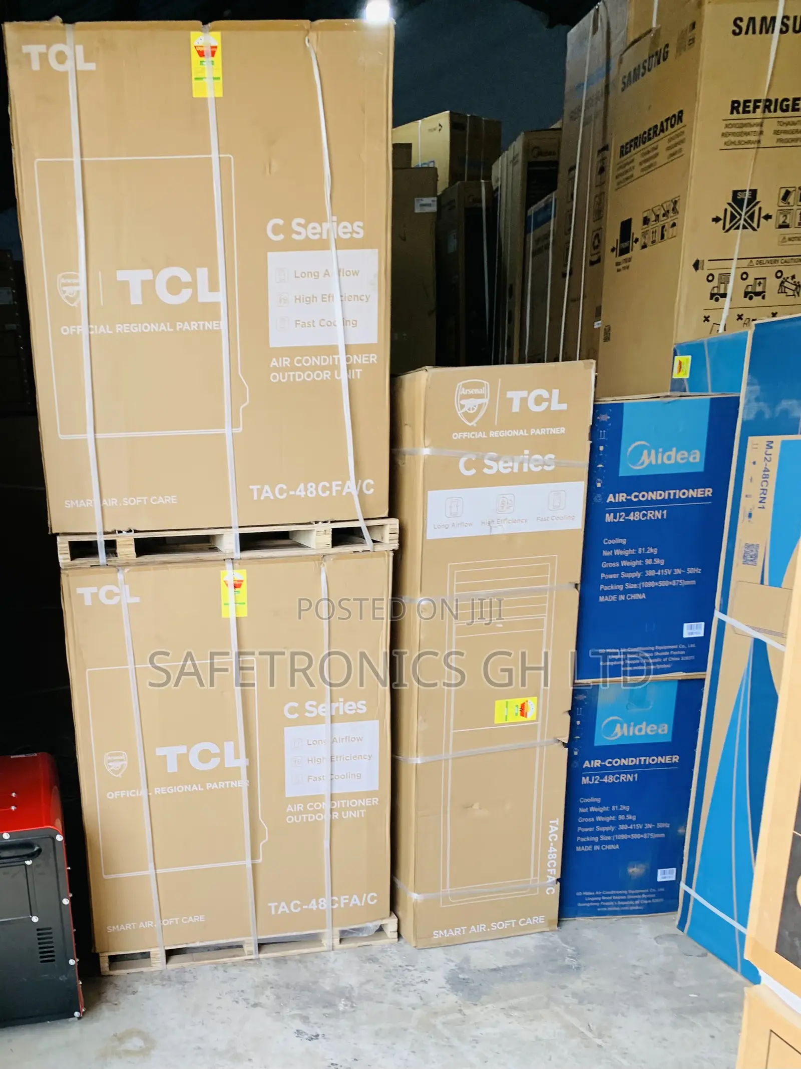 Sealed White TCL 5.0hp R410 Floor Standing Air Conditioner