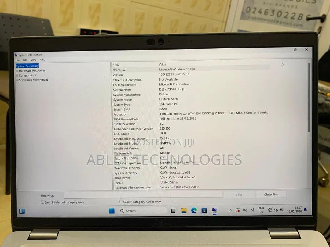 Laptop Dell Latitude 5420 8GB Intel Core i5 SSD 256GB