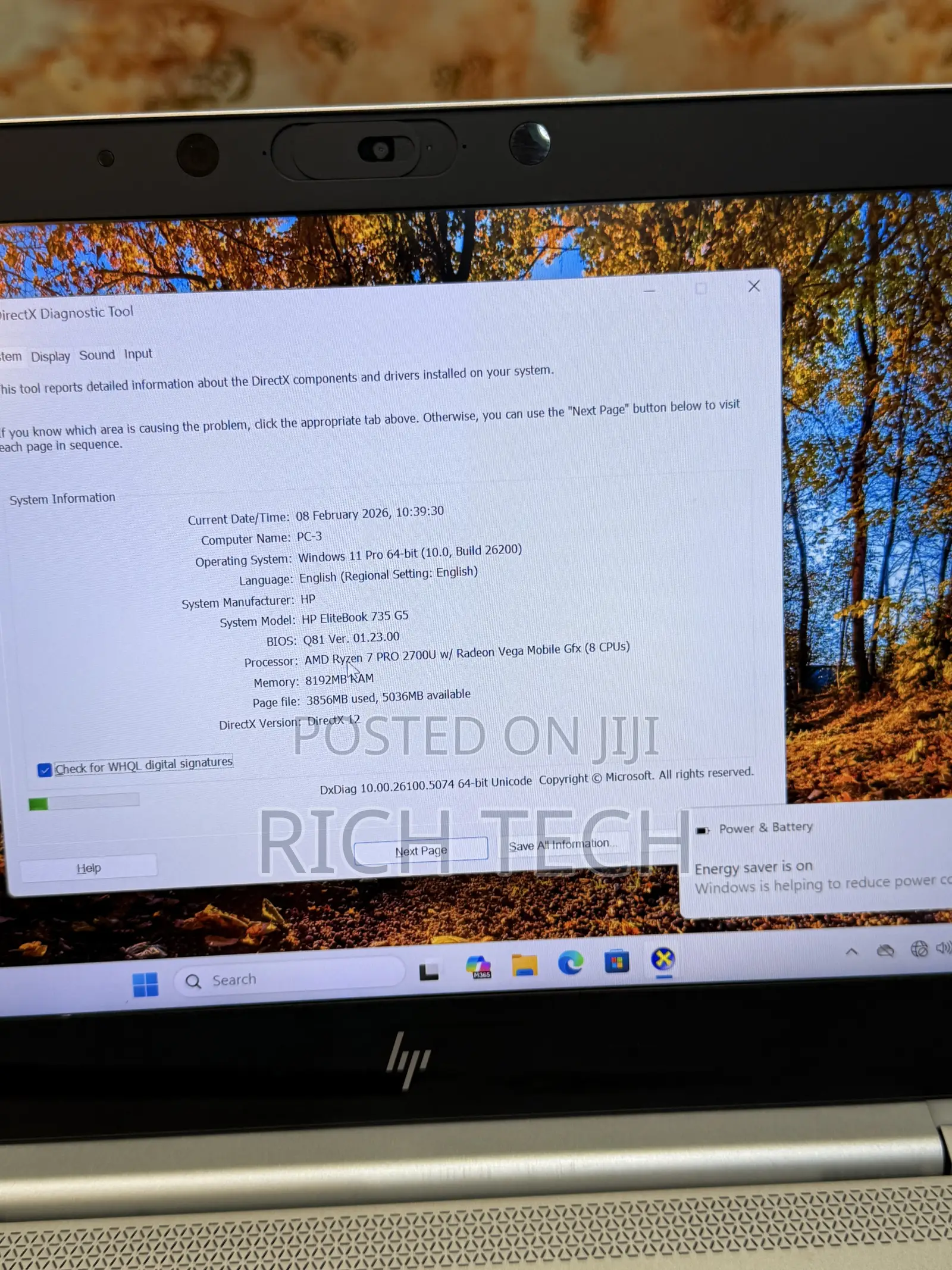 Laptop HP EliteBook 735 G5 8GB AMD Ryzen 7 SSD 256GB