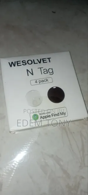 Wesolvet N Tag Tracker 4-Pack, Designed for Apple's Find My App