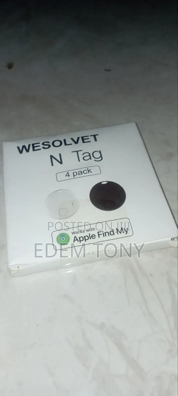 Wesolvet N Tag Tracker 4-Pack, Designed for Apple's Find My App