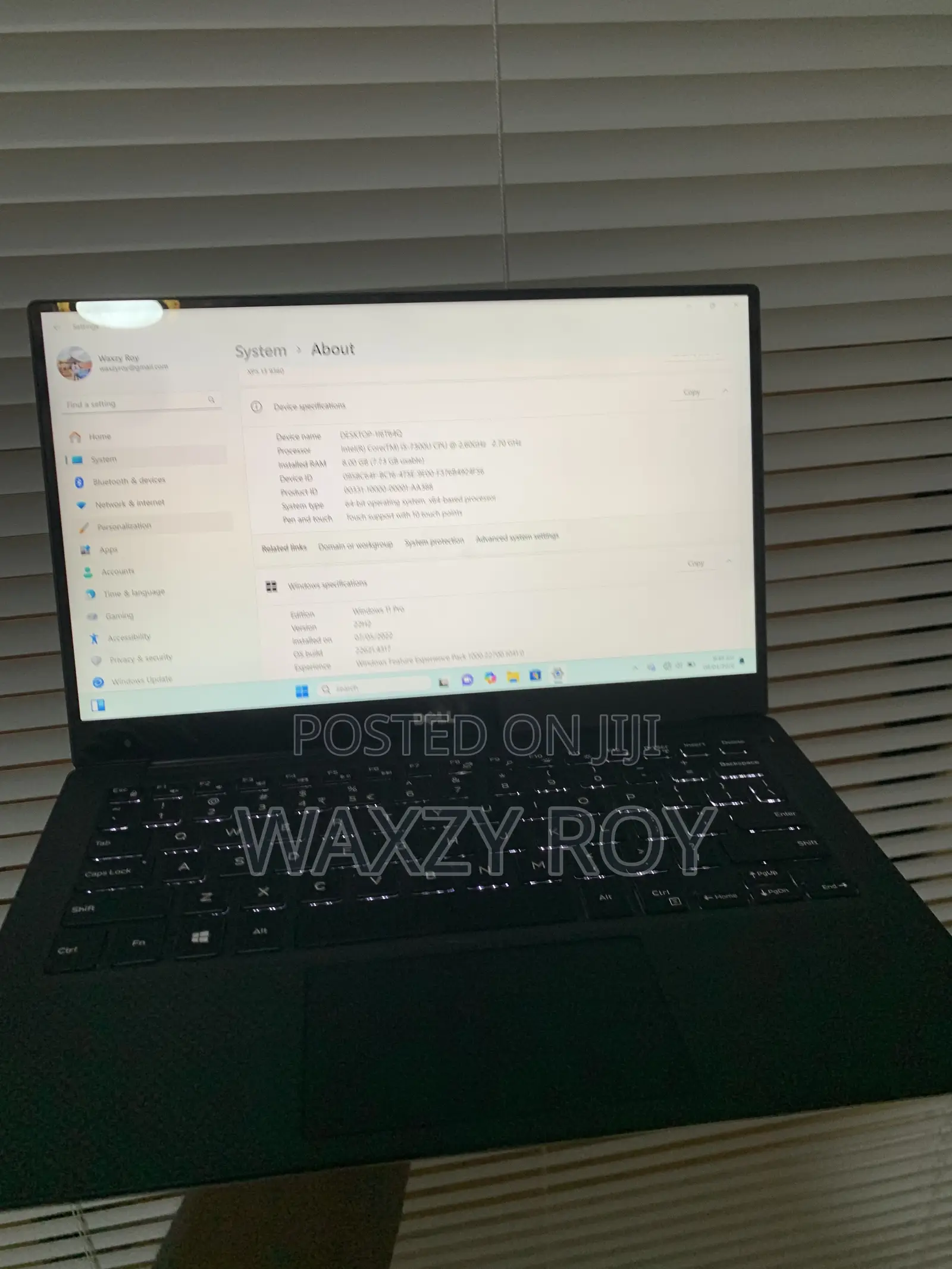New Laptop Dell XPS 13 8GB Intel Core i5 HDD+SSD 256GB