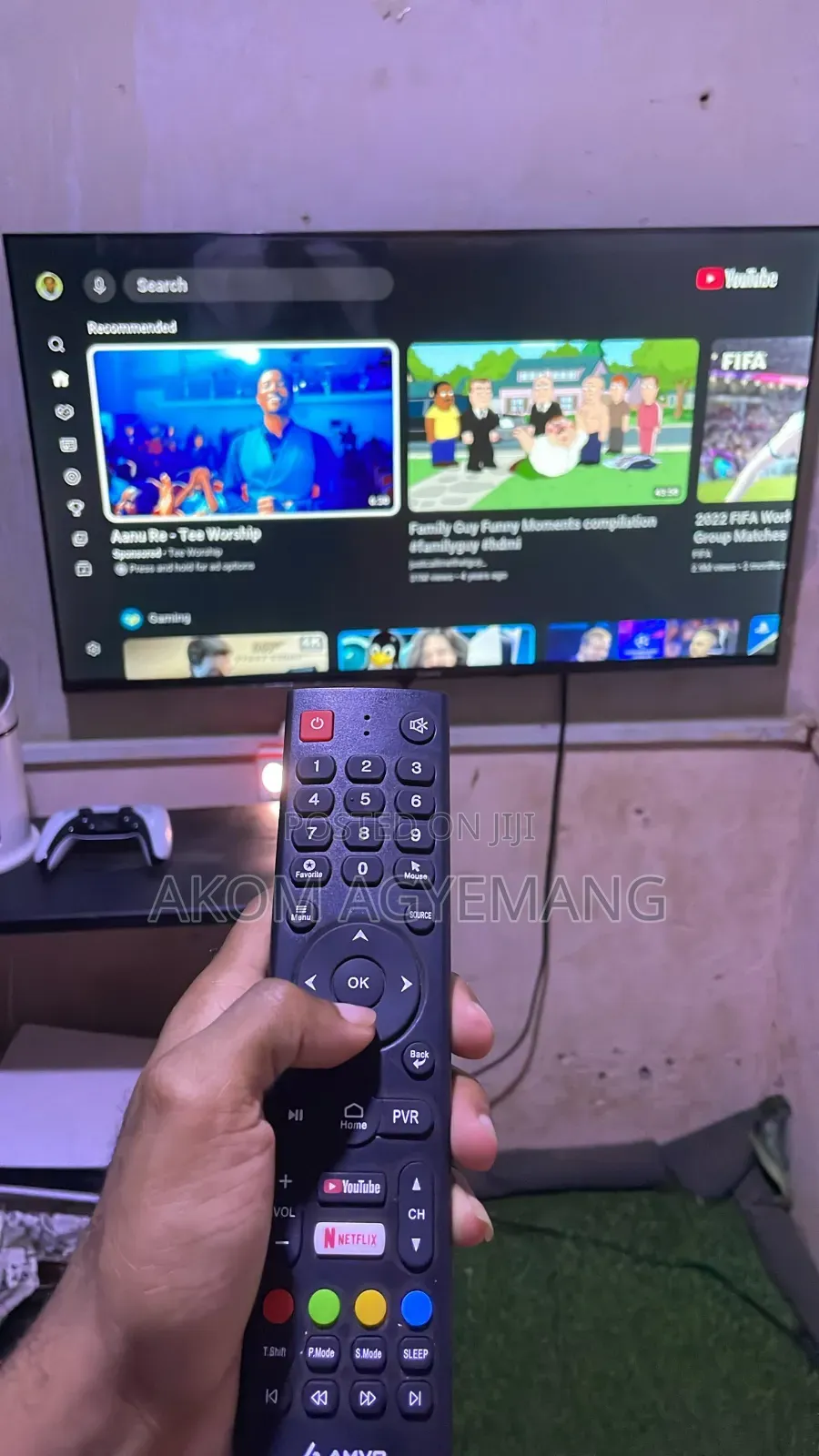 43 Inches Frameless Smart Android Tv (Amvo)