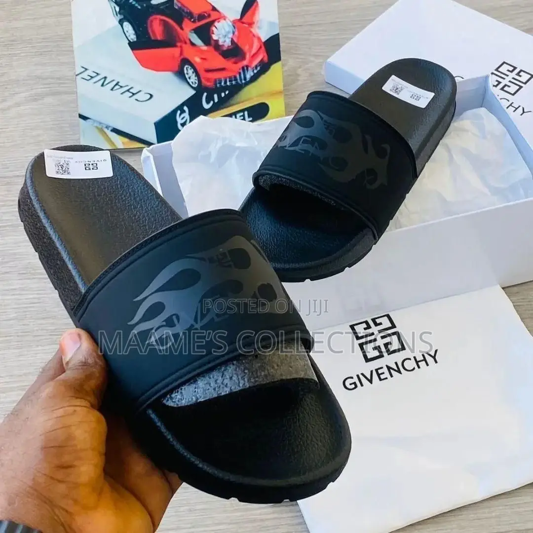 Custom-Printed Goyard Shark Slides
