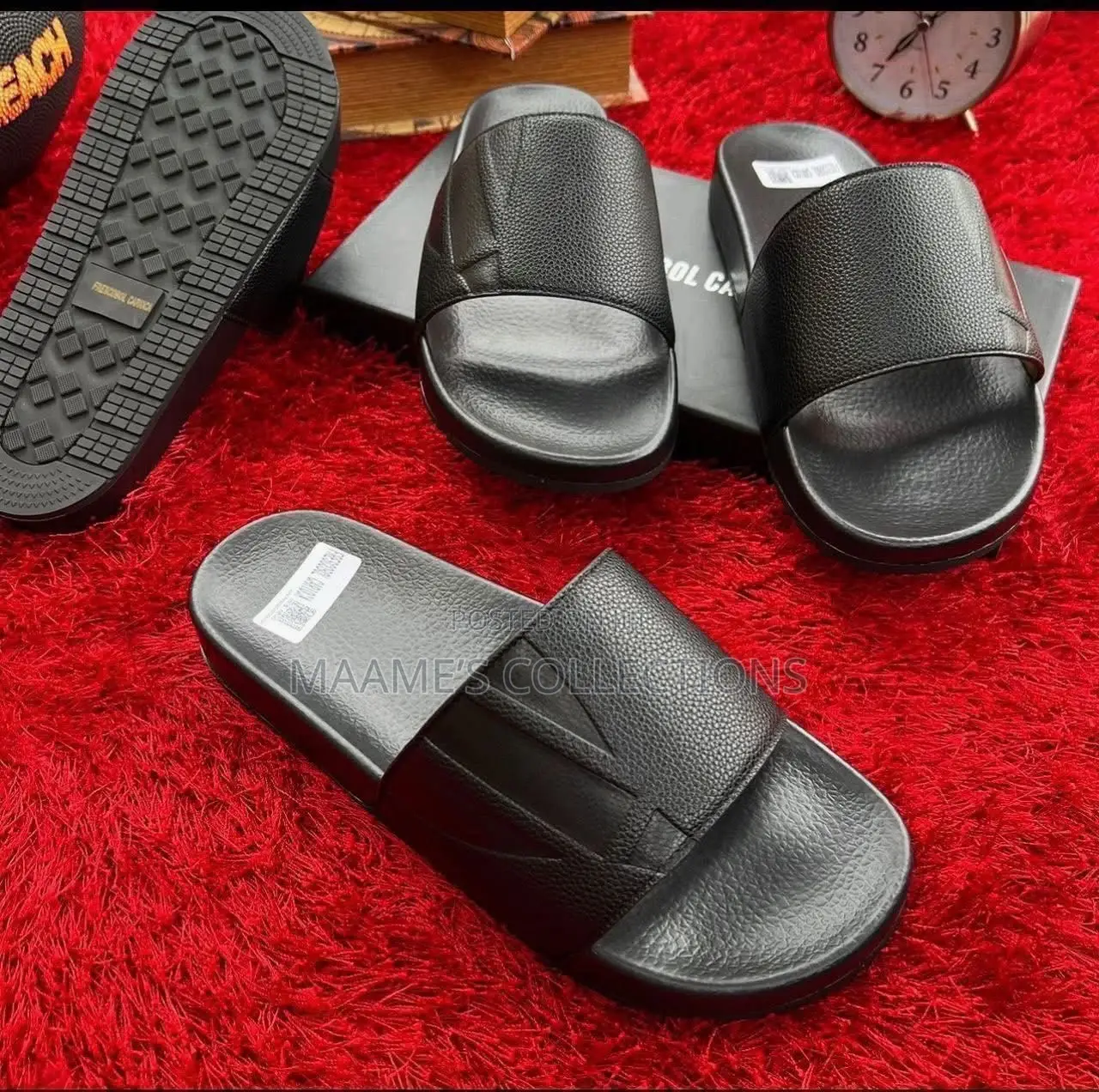 Custom-Printed Goyard Shark Slides
