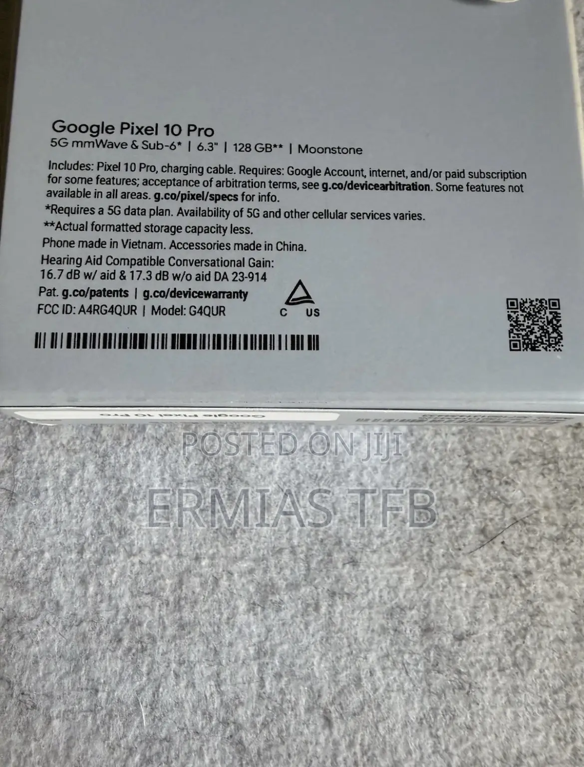 New Google Pixel 10 Pro 5G 128 GB