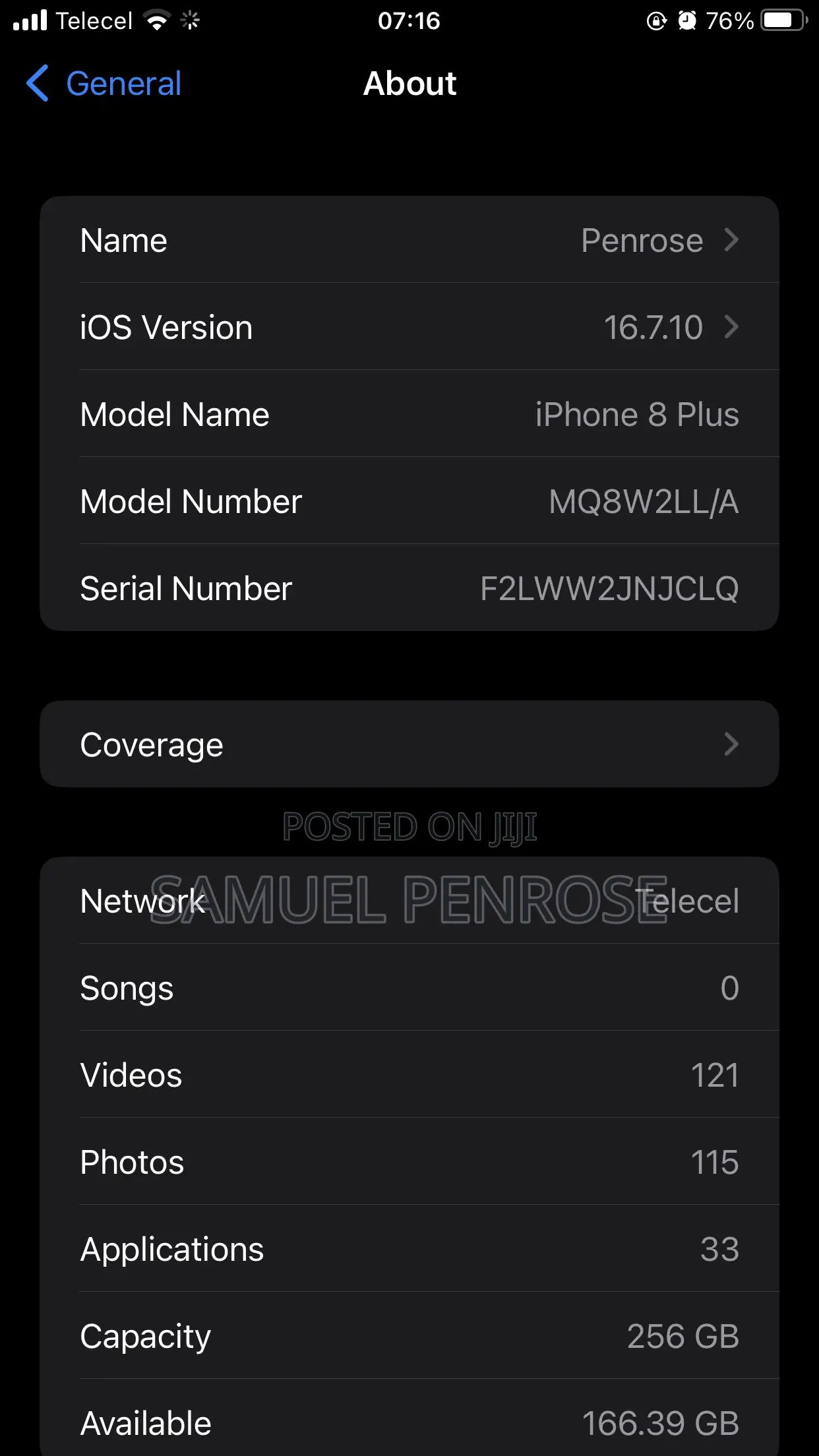 Apple iPhone 8 Plus 256 GB Black
