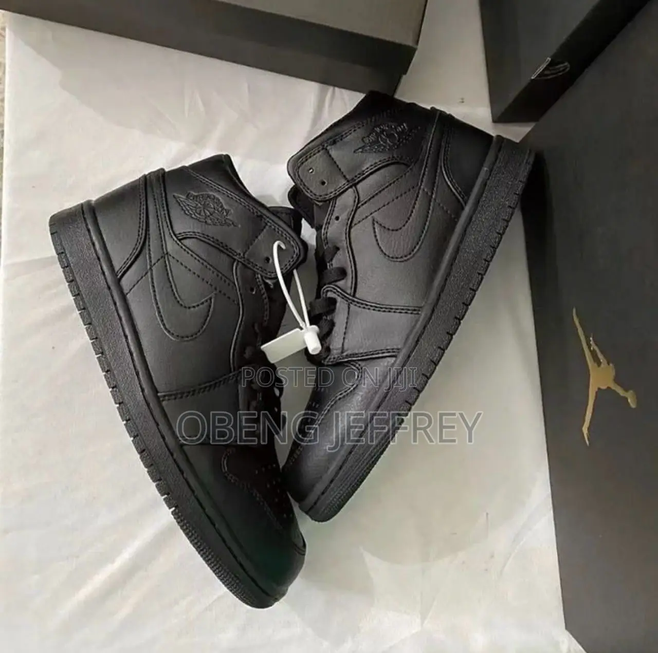 Original Nike Jordan 1 High All Black