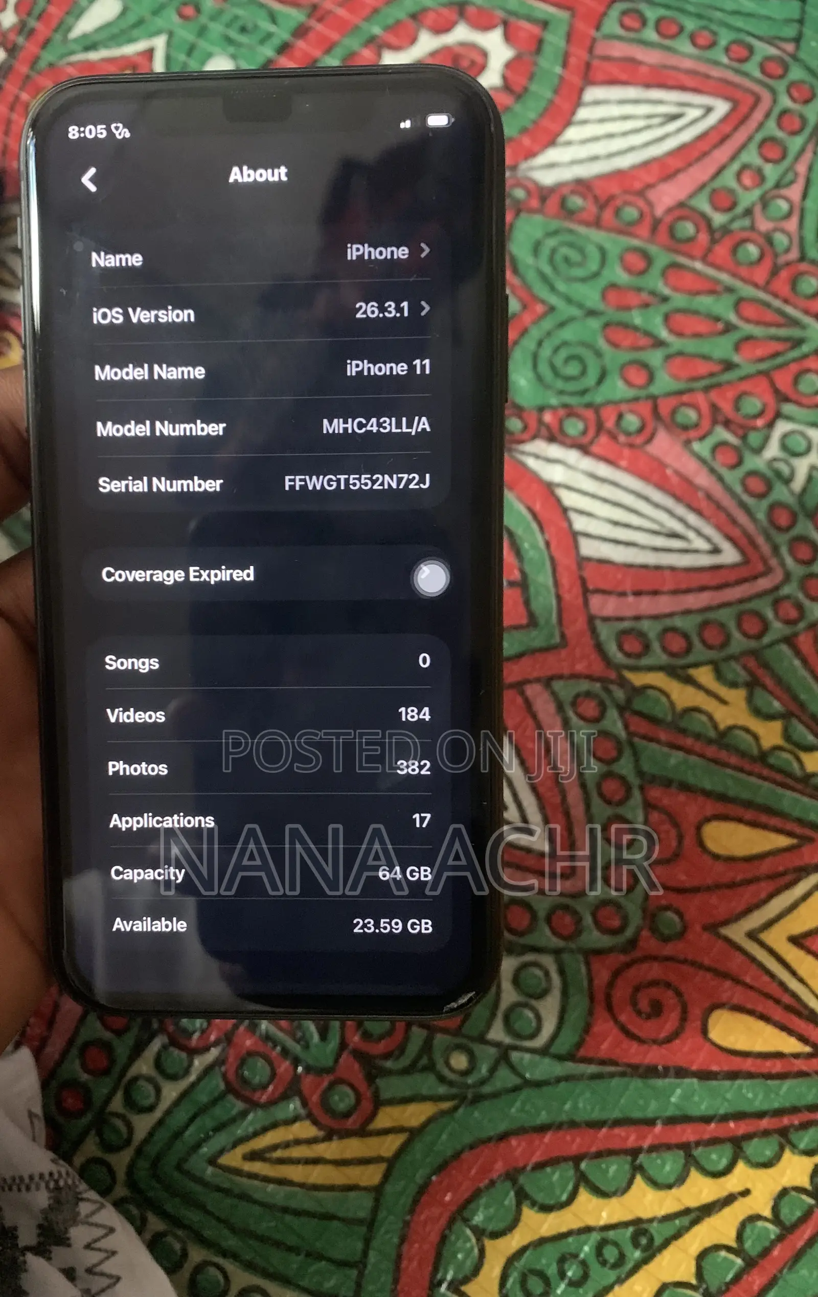 New Apple iPhone 11 64 GB Black