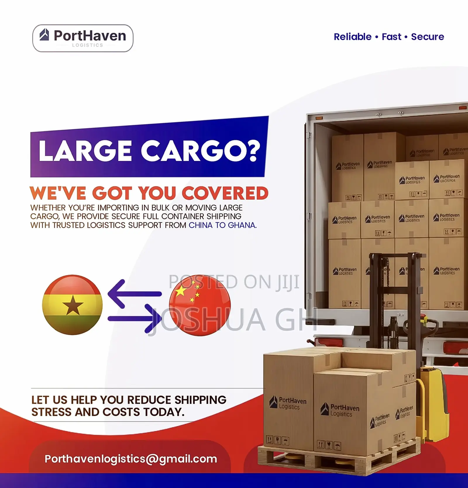 China to Ghana Cargo Shipping | Fast Reliable Logistics Services