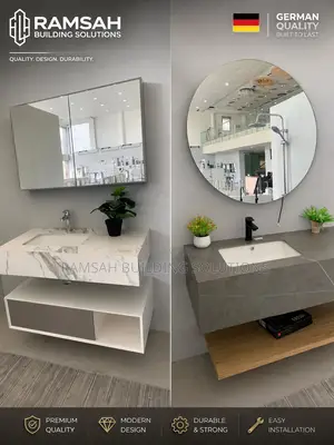 Modern Floating Bathroom Vanity With Mirror