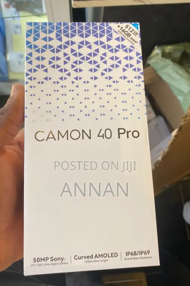 New Tecno Camon 40 Pro 5G 256 GB Black