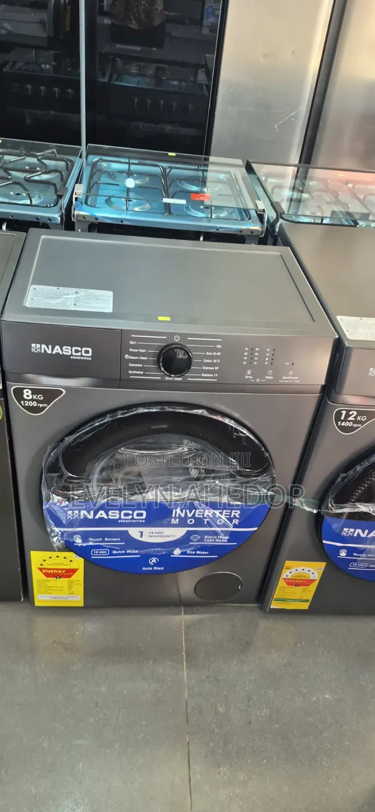 Nasco Quick Washing Machine Front Load Gray Colour Brand New for Sale