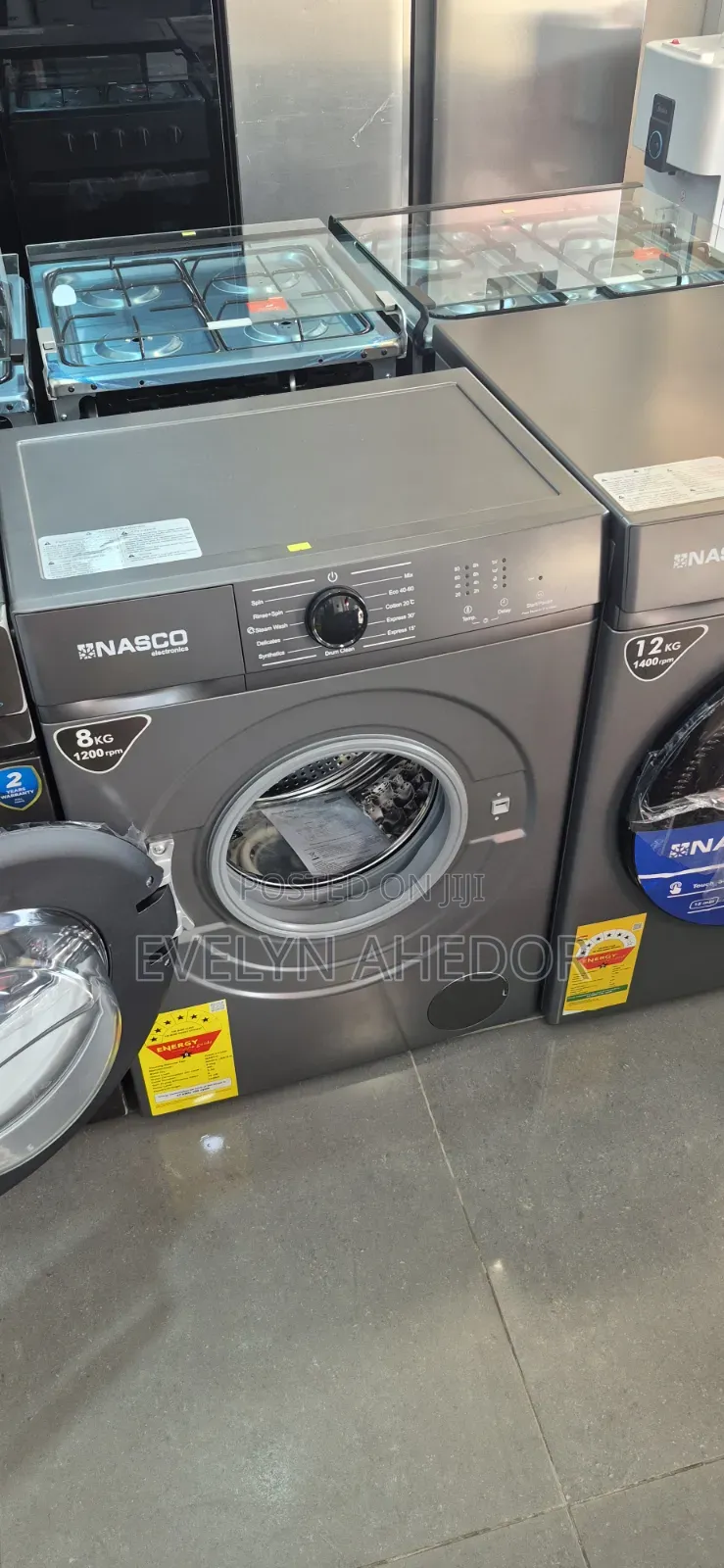 Nasco Quick Washing Machine Front Load Gray Colour Brand New for Sale
