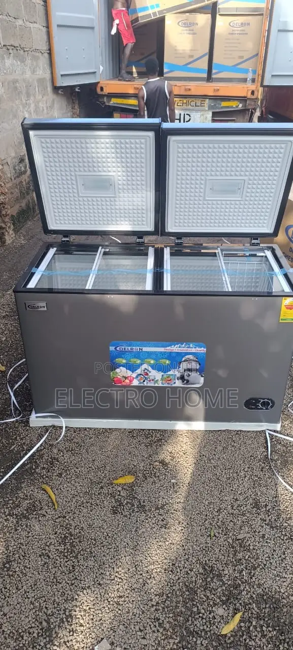 Delron 350 Litres Double Door Freezer