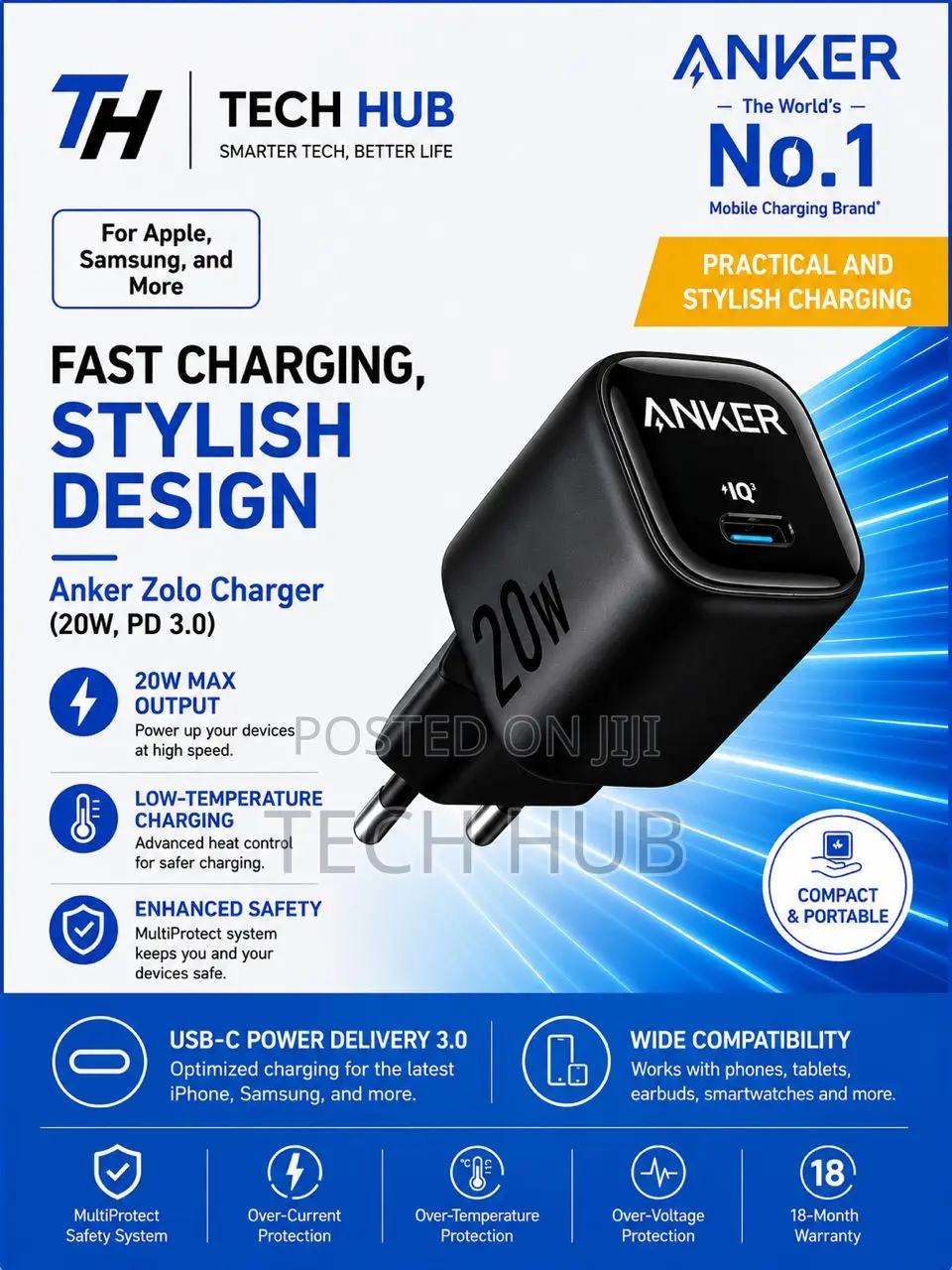 Anker Zolo Charger 20w,Pg3.0