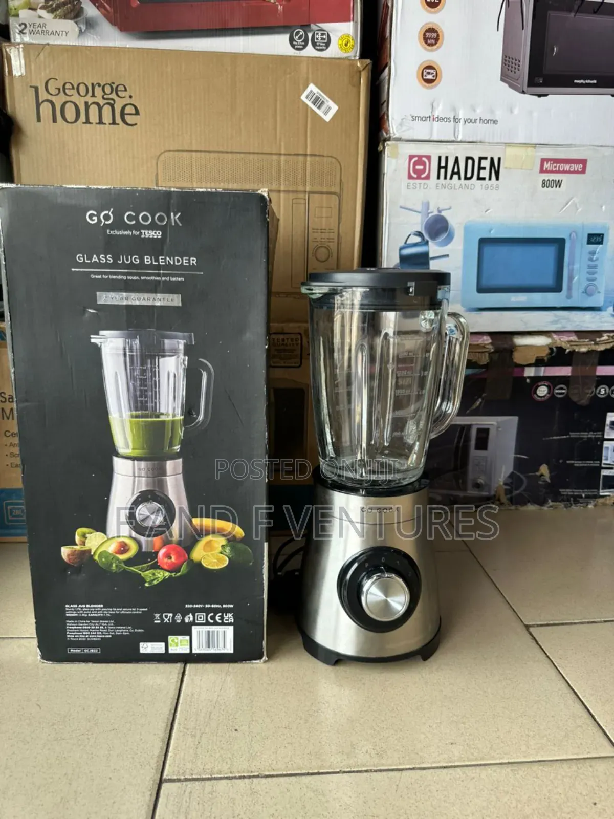 Go - Cook Commercial Blender With 5 Speed - Uk