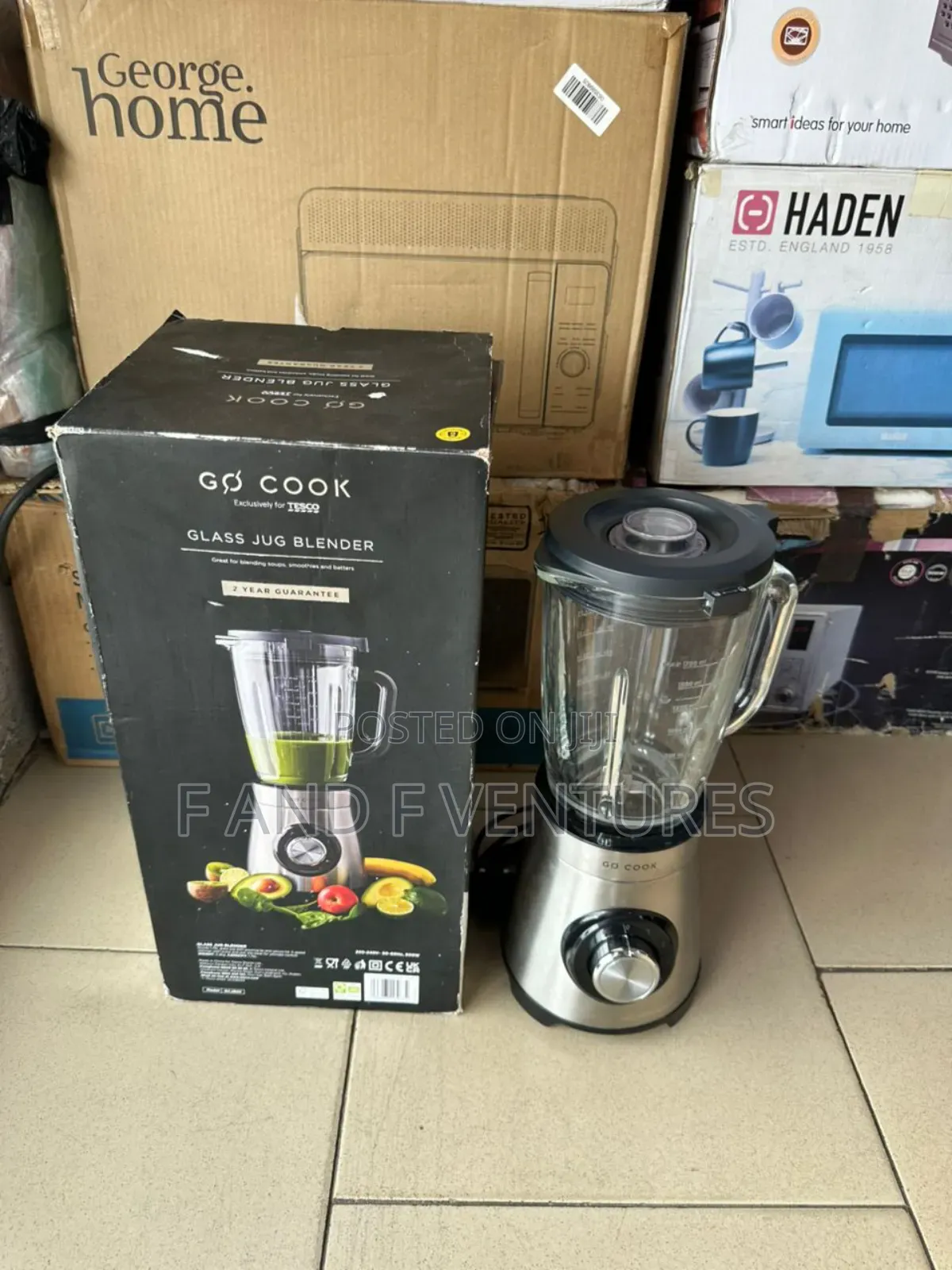 Go - Cook Commercial Blender With 5 Speed - Uk