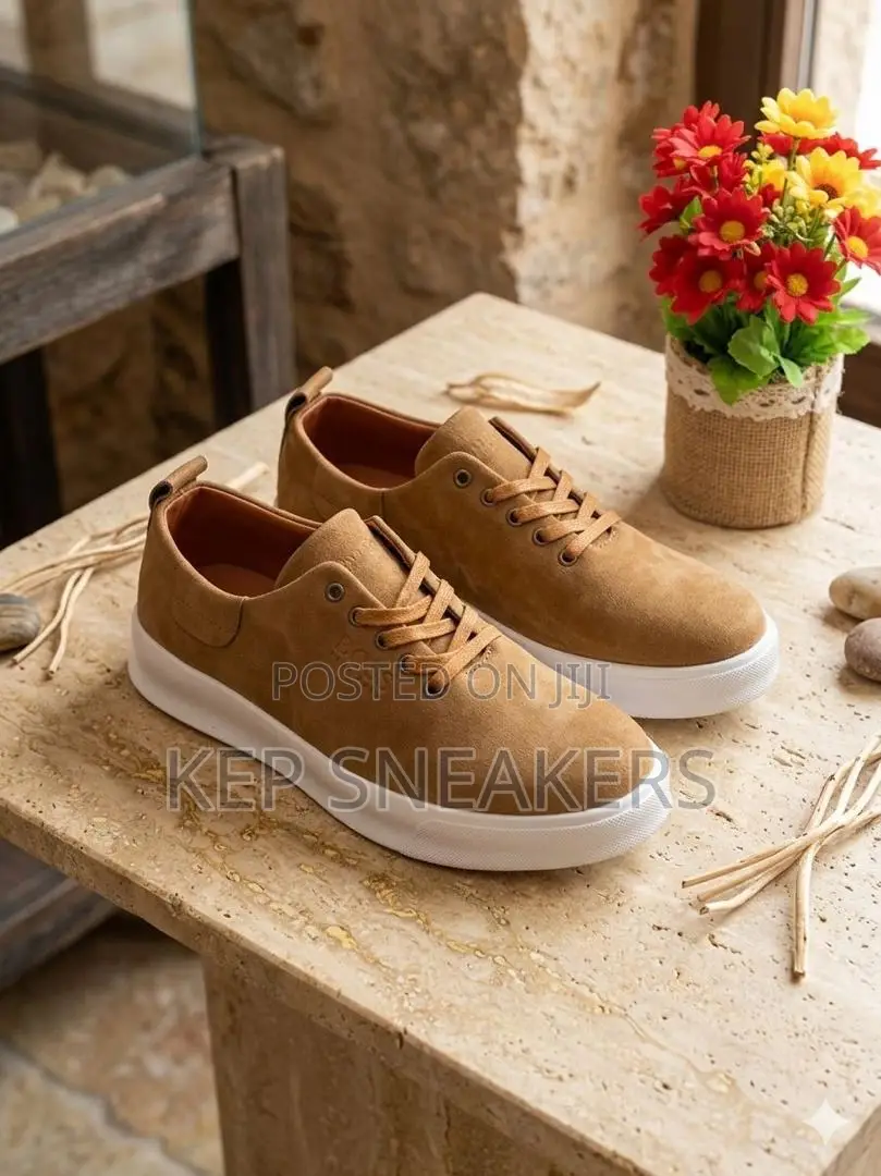 Boss Tan Suede Construction