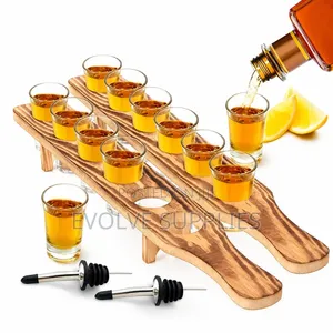 Footed Shot Serving Rack