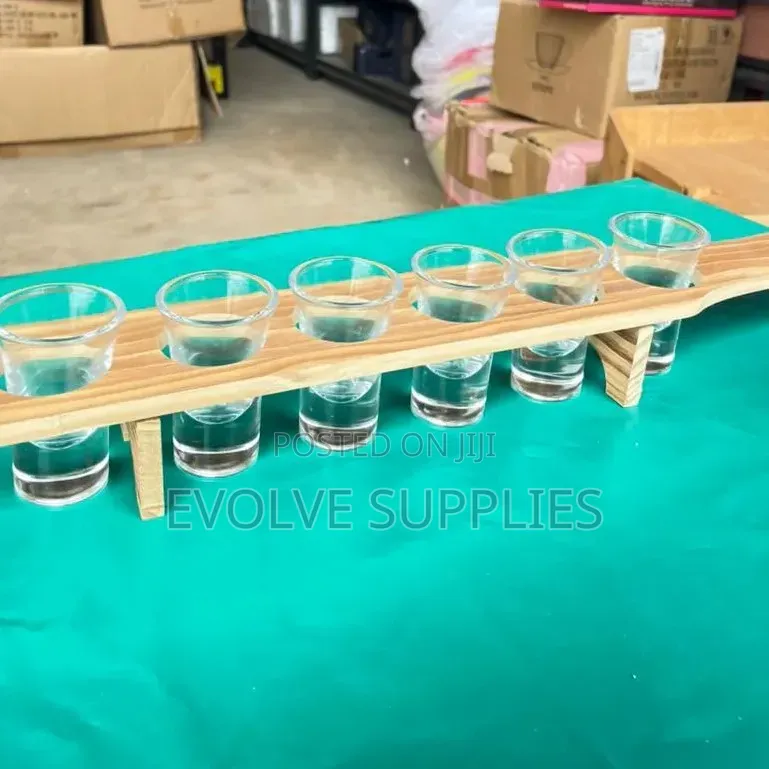Footed Shot Serving Rack